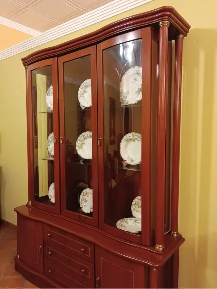 Vitrina clásica de 6 puertas con cristal Cerdeña - Imagen 3