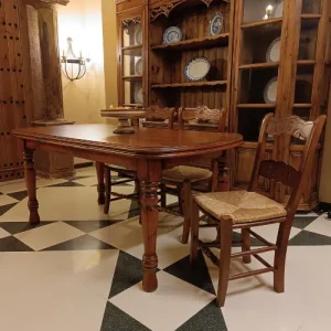 Mesa para comedor rústica extensible Lorca