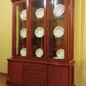 Vitrina clásica de 6 puertas con cristal Cerdeña