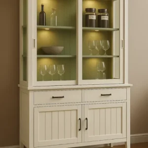 Vitrina clásica Sicilia con puertas correderas